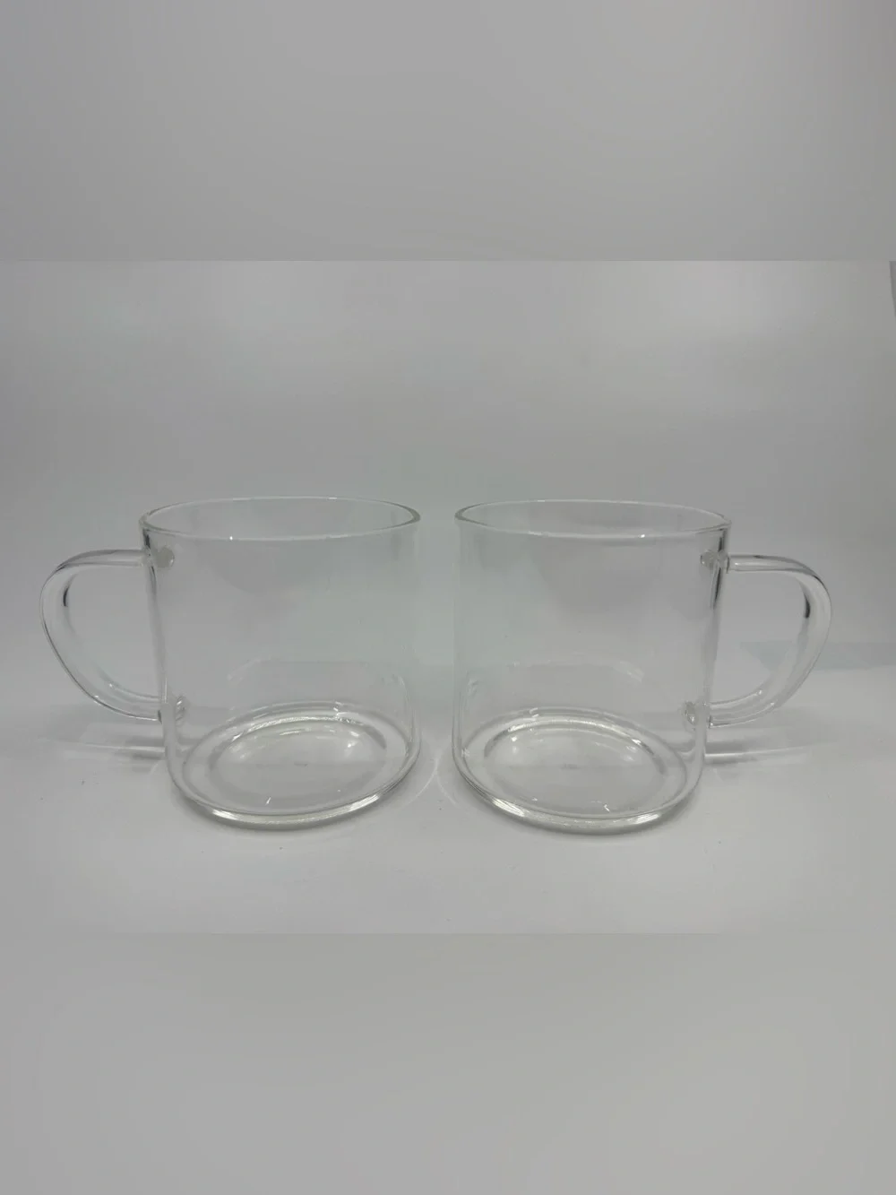 Luxu Glass Coffee/Tea Beverage Mugs Set Of 2